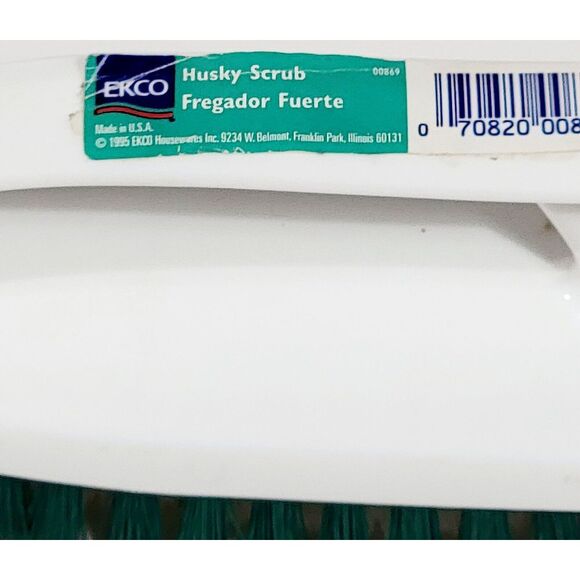 EKCO Heavy Duty Scrub Brush Kitchen Cleaning Dish Washing Sink Scrubber Tool Nos - Picture 6 of 11